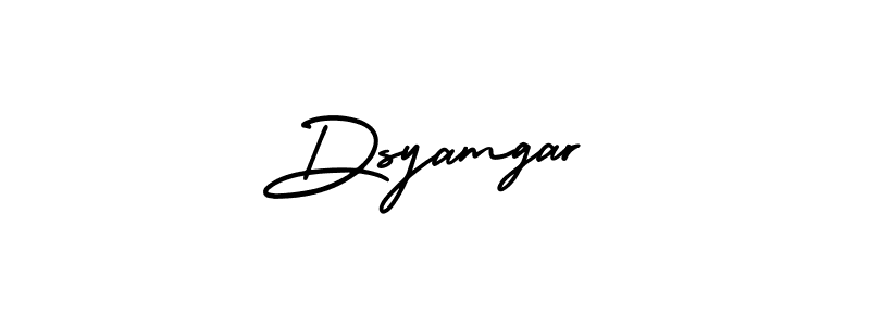 Similarly AmerikaSignatureDemo-Regular is the best handwritten signature design. Signature creator online .You can use it as an online autograph creator for name Dsyamgar. Dsyamgar signature style 3 images and pictures png