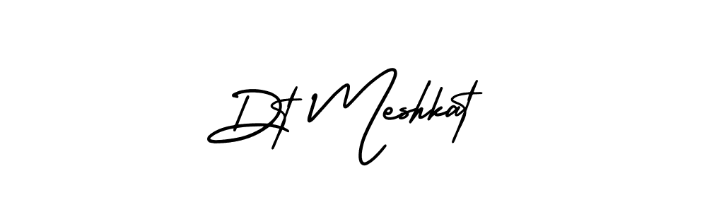 Create a beautiful signature design for name Dt Meshkat. With this signature (AmerikaSignatureDemo-Regular) fonts, you can make a handwritten signature for free. Dt Meshkat signature style 3 images and pictures png