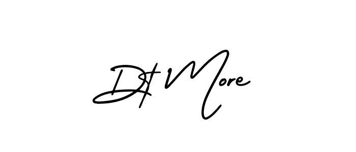 if you are searching for the best signature style for your name Dt More. so please give up your signature search. here we have designed multiple signature styles  using AmerikaSignatureDemo-Regular. Dt More signature style 3 images and pictures png