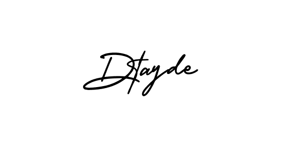 Dtayde stylish signature style. Best Handwritten Sign (AmerikaSignatureDemo-Regular) for my name. Handwritten Signature Collection Ideas for my name Dtayde. Dtayde signature style 3 images and pictures png