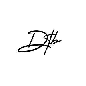 How to make Dtb name signature. Use AmerikaSignatureDemo-Regular style for creating short signs online. This is the latest handwritten sign. Dtb signature style 3 images and pictures png