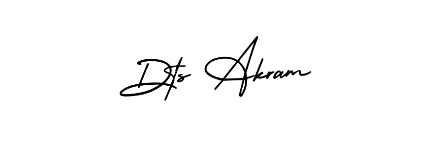 Use a signature maker to create a handwritten signature online. With this signature software, you can design (AmerikaSignatureDemo-Regular) your own signature for name Dts Akram. Dts Akram signature style 3 images and pictures png