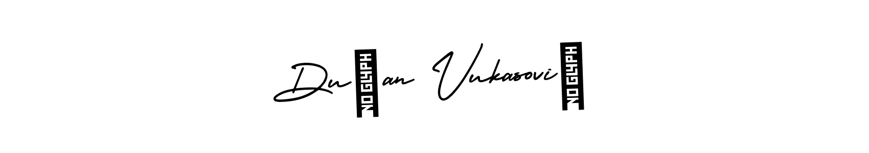 Design your own signature with our free online signature maker. With this signature software, you can create a handwritten (AmerikaSignatureDemo-Regular) signature for name Dušan Vukasović. Dušan Vukasović signature style 3 images and pictures png
