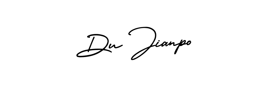 This is the best signature style for the Du Jianpo name. Also you like these signature font (AmerikaSignatureDemo-Regular). Mix name signature. Du Jianpo signature style 3 images and pictures png