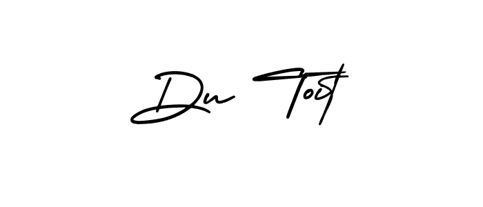 It looks lik you need a new signature style for name Du Toit. Design unique handwritten (AmerikaSignatureDemo-Regular) signature with our free signature maker in just a few clicks. Du Toit signature style 3 images and pictures png