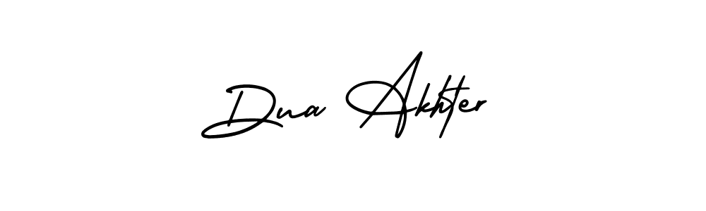 Create a beautiful signature design for name Dua Akhter. With this signature (AmerikaSignatureDemo-Regular) fonts, you can make a handwritten signature for free. Dua Akhter signature style 3 images and pictures png