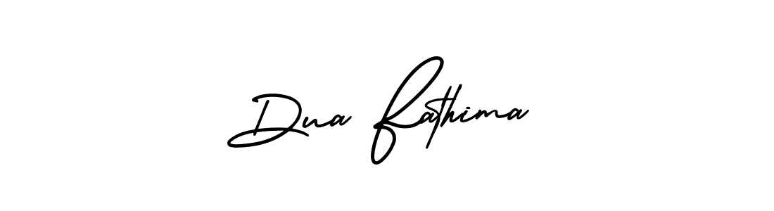 Design your own signature with our free online signature maker. With this signature software, you can create a handwritten (AmerikaSignatureDemo-Regular) signature for name Dua Fathima. Dua Fathima signature style 3 images and pictures png