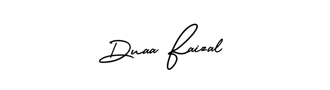 This is the best signature style for the Duaa Faizal name. Also you like these signature font (AmerikaSignatureDemo-Regular). Mix name signature. Duaa Faizal signature style 3 images and pictures png