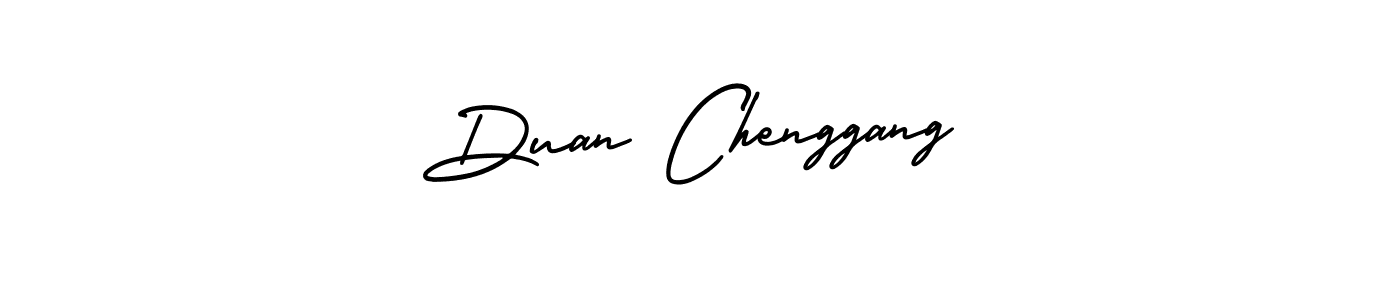 How to make Duan Chenggang signature? AmerikaSignatureDemo-Regular is a professional autograph style. Create handwritten signature for Duan Chenggang name. Duan Chenggang signature style 3 images and pictures png