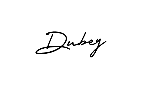 How to make Dubey name signature. Use AmerikaSignatureDemo-Regular style for creating short signs online. This is the latest handwritten sign. Dubey signature style 3 images and pictures png
