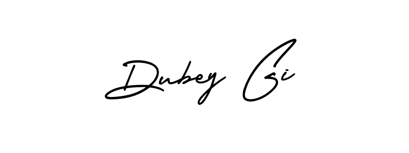 Design your own signature with our free online signature maker. With this signature software, you can create a handwritten (AmerikaSignatureDemo-Regular) signature for name Dubey Gi. Dubey Gi signature style 3 images and pictures png