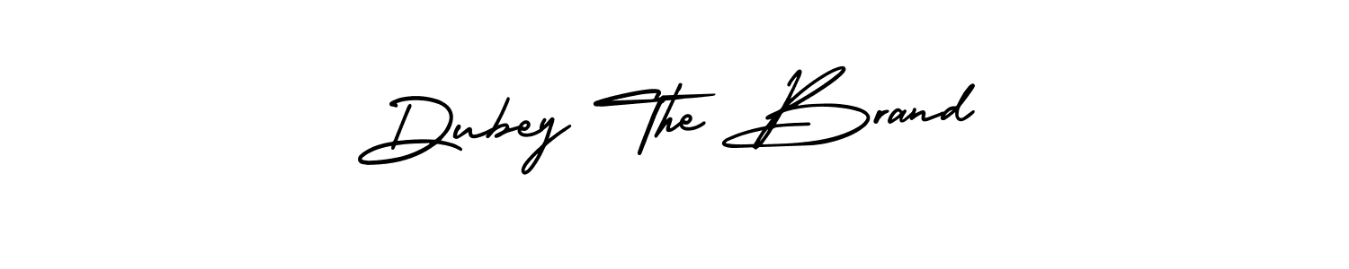 How to Draw Dubey The Brand signature style? AmerikaSignatureDemo-Regular is a latest design signature styles for name Dubey The Brand. Dubey The Brand signature style 3 images and pictures png