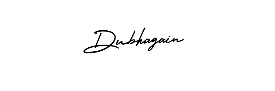 You should practise on your own different ways (AmerikaSignatureDemo-Regular) to write your name (Dubhagain) in signature. don't let someone else do it for you. Dubhagain signature style 3 images and pictures png