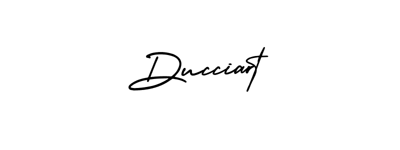 How to make Ducciart name signature. Use AmerikaSignatureDemo-Regular style for creating short signs online. This is the latest handwritten sign. Ducciart signature style 3 images and pictures png