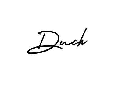 Duch stylish signature style. Best Handwritten Sign (AmerikaSignatureDemo-Regular) for my name. Handwritten Signature Collection Ideas for my name Duch. Duch signature style 3 images and pictures png