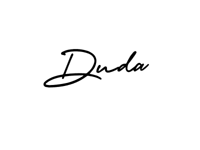 You should practise on your own different ways (AmerikaSignatureDemo-Regular) to write your name (Duda) in signature. don't let someone else do it for you. Duda signature style 3 images and pictures png