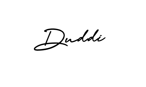 Make a beautiful signature design for name Duddi. With this signature (AmerikaSignatureDemo-Regular) style, you can create a handwritten signature for free. Duddi signature style 3 images and pictures png