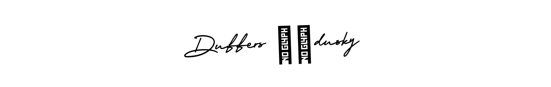 You can use this online signature creator to create a handwritten signature for the name Duffers ❤️dusky. This is the best online autograph maker. Duffers ❤️dusky signature style 3 images and pictures png