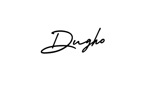 How to make Dugho signature? AmerikaSignatureDemo-Regular is a professional autograph style. Create handwritten signature for Dugho name. Dugho signature style 3 images and pictures png
