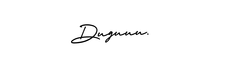AmerikaSignatureDemo-Regular is a professional signature style that is perfect for those who want to add a touch of class to their signature. It is also a great choice for those who want to make their signature more unique. Get Duguuu… name to fancy signature for free. Duguuu… signature style 3 images and pictures png