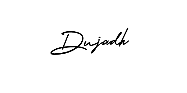 This is the best signature style for the Dujadh name. Also you like these signature font (AmerikaSignatureDemo-Regular). Mix name signature. Dujadh signature style 3 images and pictures png