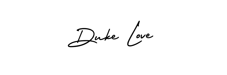 Create a beautiful signature design for name Duke Love. With this signature (AmerikaSignatureDemo-Regular) fonts, you can make a handwritten signature for free. Duke Love signature style 3 images and pictures png