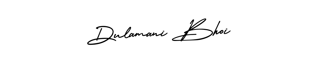 AmerikaSignatureDemo-Regular is a professional signature style that is perfect for those who want to add a touch of class to their signature. It is also a great choice for those who want to make their signature more unique. Get Dulamani Bhoi name to fancy signature for free. Dulamani Bhoi signature style 3 images and pictures png