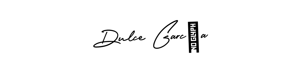 Use a signature maker to create a handwritten signature online. With this signature software, you can design (AmerikaSignatureDemo-Regular) your own signature for name Dulce García. Dulce García signature style 3 images and pictures png