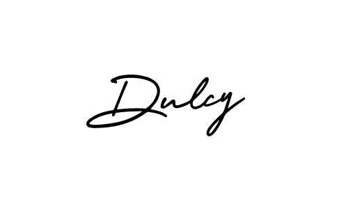 Use a signature maker to create a handwritten signature online. With this signature software, you can design (AmerikaSignatureDemo-Regular) your own signature for name Dulcy. Dulcy signature style 3 images and pictures png