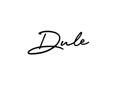 You should practise on your own different ways (AmerikaSignatureDemo-Regular) to write your name (Dule) in signature. don't let someone else do it for you. Dule signature style 3 images and pictures png