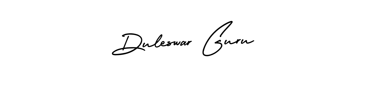 AmerikaSignatureDemo-Regular is a professional signature style that is perfect for those who want to add a touch of class to their signature. It is also a great choice for those who want to make their signature more unique. Get Duleswar Guru name to fancy signature for free. Duleswar Guru signature style 3 images and pictures png