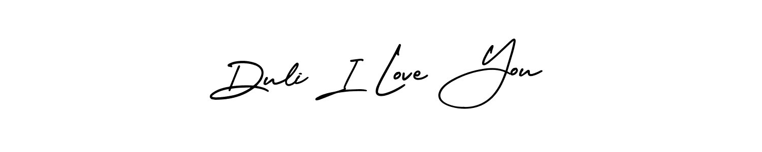 Make a beautiful signature design for name Duli I Love You. Use this online signature maker to create a handwritten signature for free. Duli I Love You signature style 3 images and pictures png