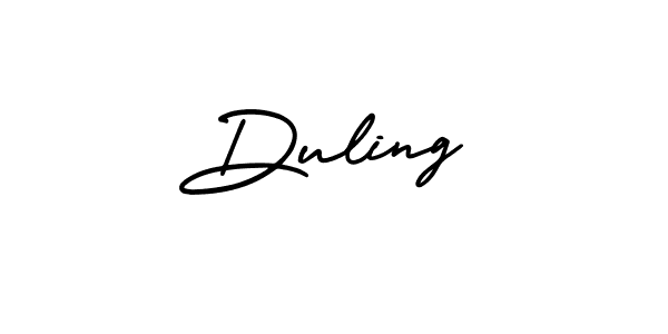 AmerikaSignatureDemo-Regular is a professional signature style that is perfect for those who want to add a touch of class to their signature. It is also a great choice for those who want to make their signature more unique. Get Duling name to fancy signature for free. Duling signature style 3 images and pictures png