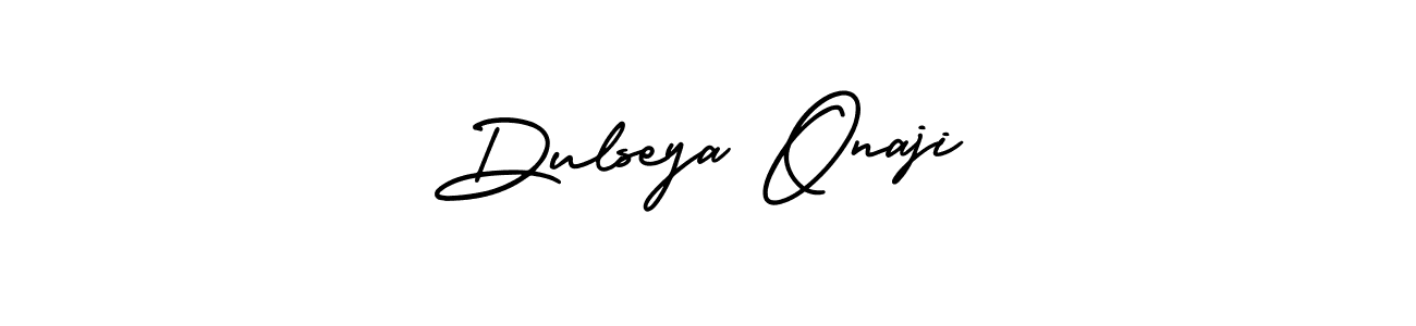 Design your own signature with our free online signature maker. With this signature software, you can create a handwritten (AmerikaSignatureDemo-Regular) signature for name Dulseya Onaji. Dulseya Onaji signature style 3 images and pictures png