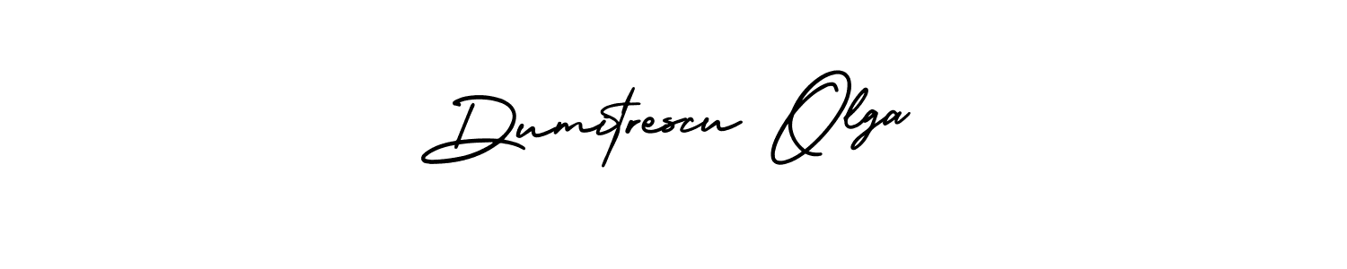 Also You can easily find your signature by using the search form. We will create Dumitrescu Olga name handwritten signature images for you free of cost using AmerikaSignatureDemo-Regular sign style. Dumitrescu Olga signature style 3 images and pictures png