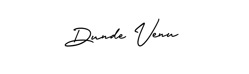 How to make Dunde Venu name signature. Use AmerikaSignatureDemo-Regular style for creating short signs online. This is the latest handwritten sign. Dunde Venu signature style 3 images and pictures png