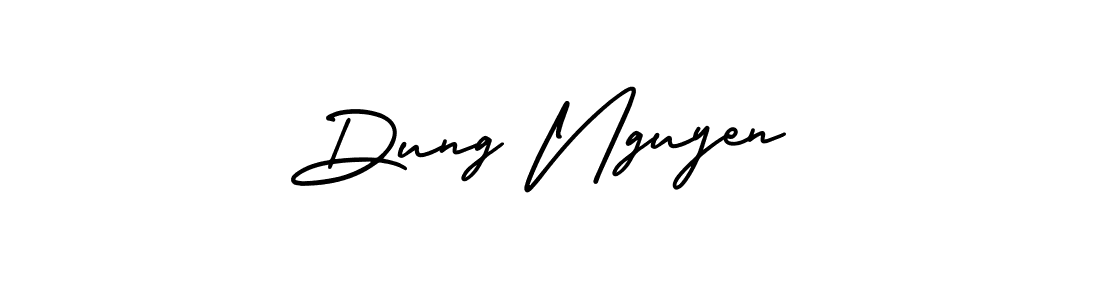 This is the best signature style for the Dung Nguyen name. Also you like these signature font (AmerikaSignatureDemo-Regular). Mix name signature. Dung Nguyen signature style 3 images and pictures png