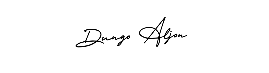 Also You can easily find your signature by using the search form. We will create Dungo Aljon name handwritten signature images for you free of cost using AmerikaSignatureDemo-Regular sign style. Dungo Aljon signature style 3 images and pictures png