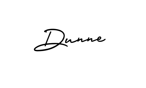 How to make Dunne name signature. Use AmerikaSignatureDemo-Regular style for creating short signs online. This is the latest handwritten sign. Dunne signature style 3 images and pictures png