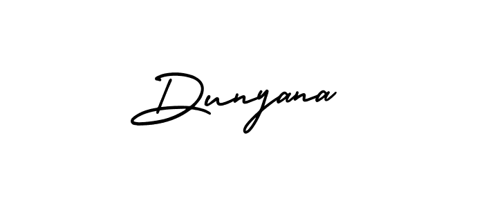 Similarly AmerikaSignatureDemo-Regular is the best handwritten signature design. Signature creator online .You can use it as an online autograph creator for name Dunyana. Dunyana signature style 3 images and pictures png