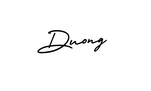 How to make Duong name signature. Use AmerikaSignatureDemo-Regular style for creating short signs online. This is the latest handwritten sign. Duong signature style 3 images and pictures png