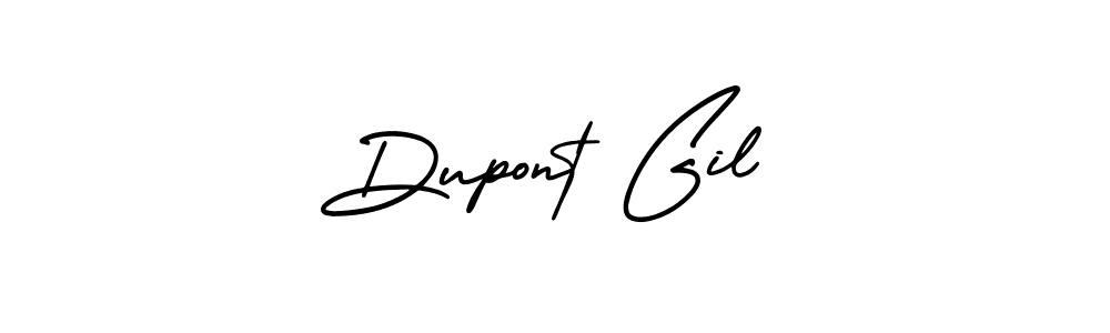 The best way (AmerikaSignatureDemo-Regular) to make a short signature is to pick only two or three words in your name. The name Dupont Gil include a total of six letters. For converting this name. Dupont Gil signature style 3 images and pictures png