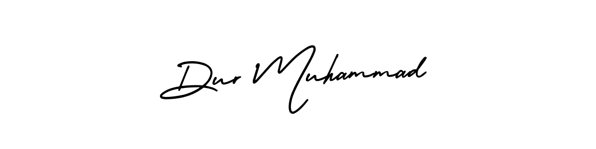 Use a signature maker to create a handwritten signature online. With this signature software, you can design (AmerikaSignatureDemo-Regular) your own signature for name Dur Muhammad. Dur Muhammad signature style 3 images and pictures png