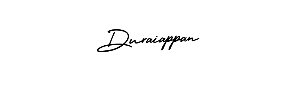 Use a signature maker to create a handwritten signature online. With this signature software, you can design (AmerikaSignatureDemo-Regular) your own signature for name Duraiappan. Duraiappan signature style 3 images and pictures png