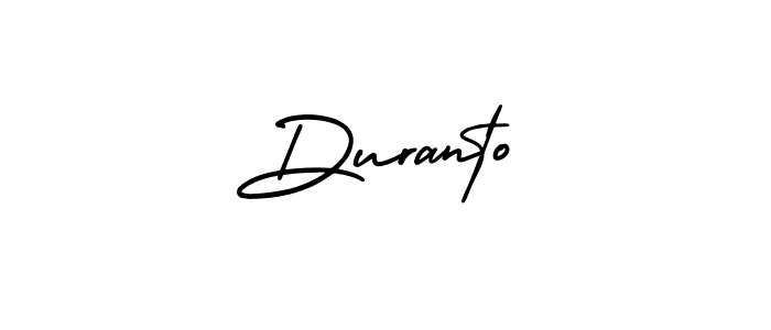 Make a beautiful signature design for name Duranto. With this signature (AmerikaSignatureDemo-Regular) style, you can create a handwritten signature for free. Duranto signature style 3 images and pictures png