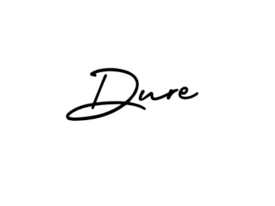 Use a signature maker to create a handwritten signature online. With this signature software, you can design (AmerikaSignatureDemo-Regular) your own signature for name Dure. Dure signature style 3 images and pictures png