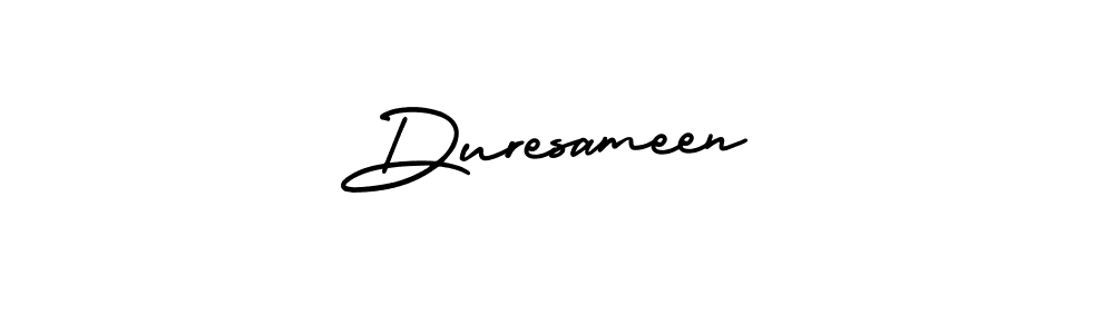 if you are searching for the best signature style for your name Duresameen. so please give up your signature search. here we have designed multiple signature styles  using AmerikaSignatureDemo-Regular. Duresameen signature style 3 images and pictures png