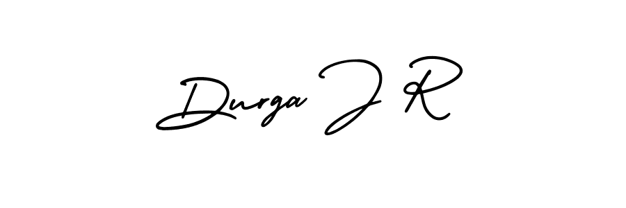 Design your own signature with our free online signature maker. With this signature software, you can create a handwritten (AmerikaSignatureDemo-Regular) signature for name Durga J R. Durga J R signature style 3 images and pictures png