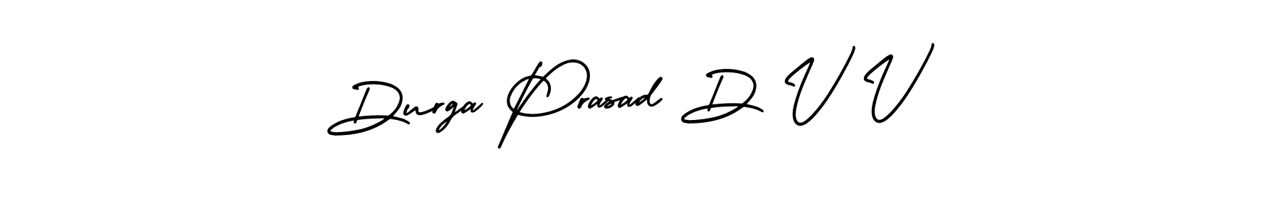 Use a signature maker to create a handwritten signature online. With this signature software, you can design (AmerikaSignatureDemo-Regular) your own signature for name Durga Prasad D V V. Durga Prasad D V V signature style 3 images and pictures png