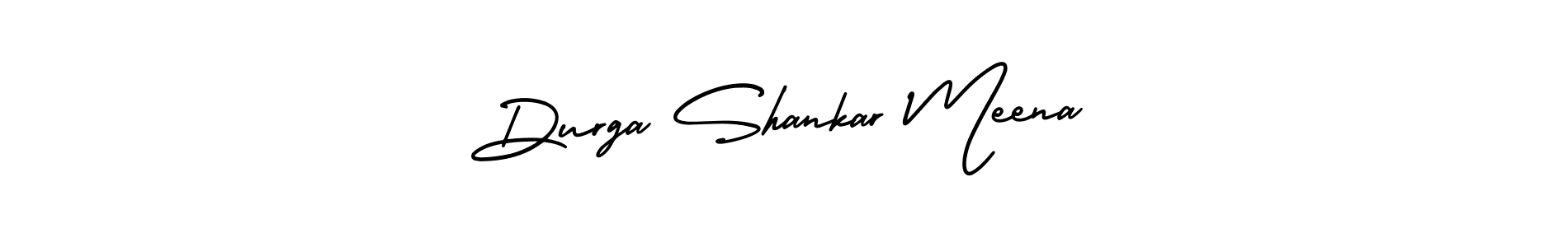 How to make Durga Shankar Meena name signature. Use AmerikaSignatureDemo-Regular style for creating short signs online. This is the latest handwritten sign. Durga Shankar Meena signature style 3 images and pictures png
